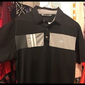 Travis Matthew black golf shirt. Size Medium.